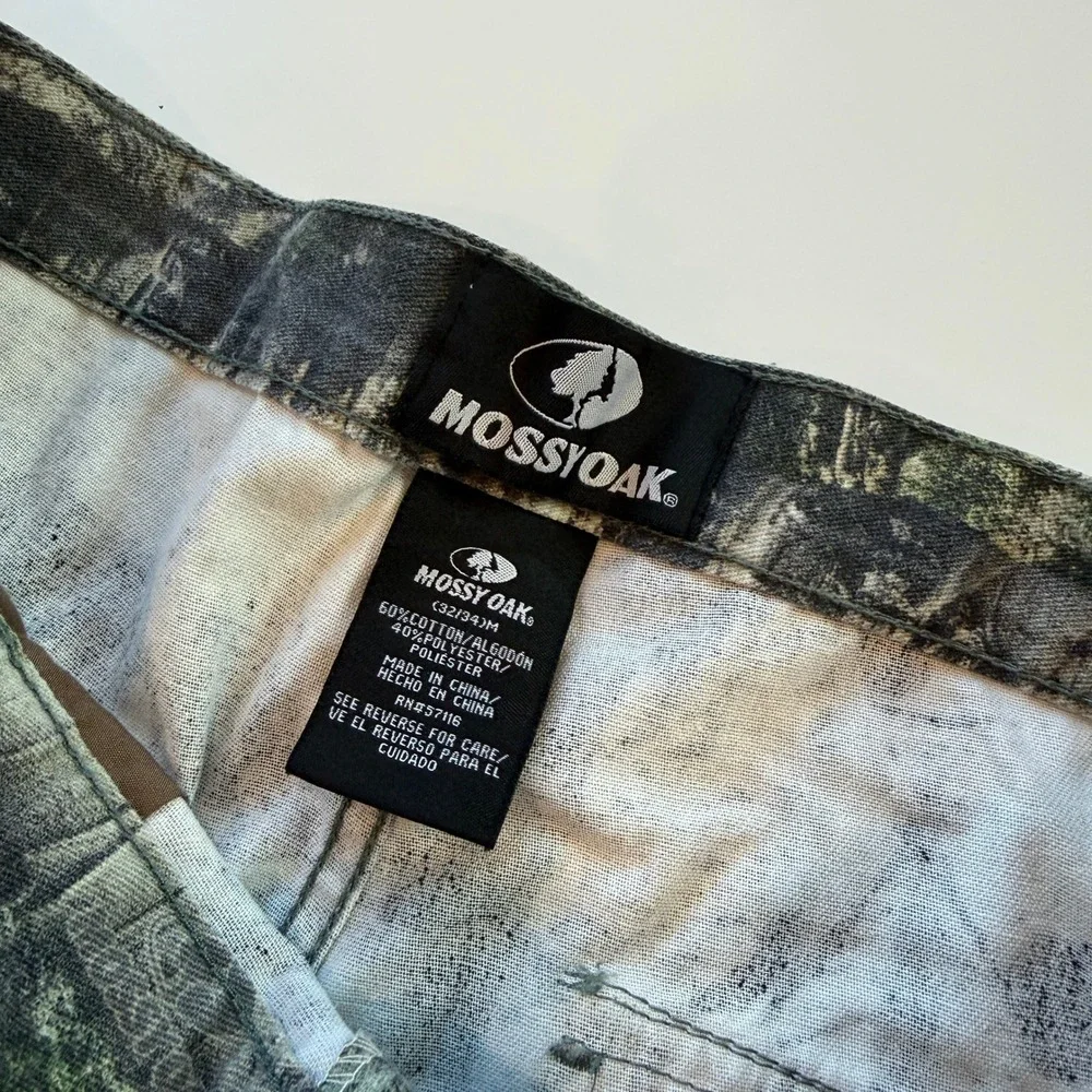 Mossy Oak Break-Up Infinity Camo Cotton Blend Cargo Pants Mens Medium 32/34M